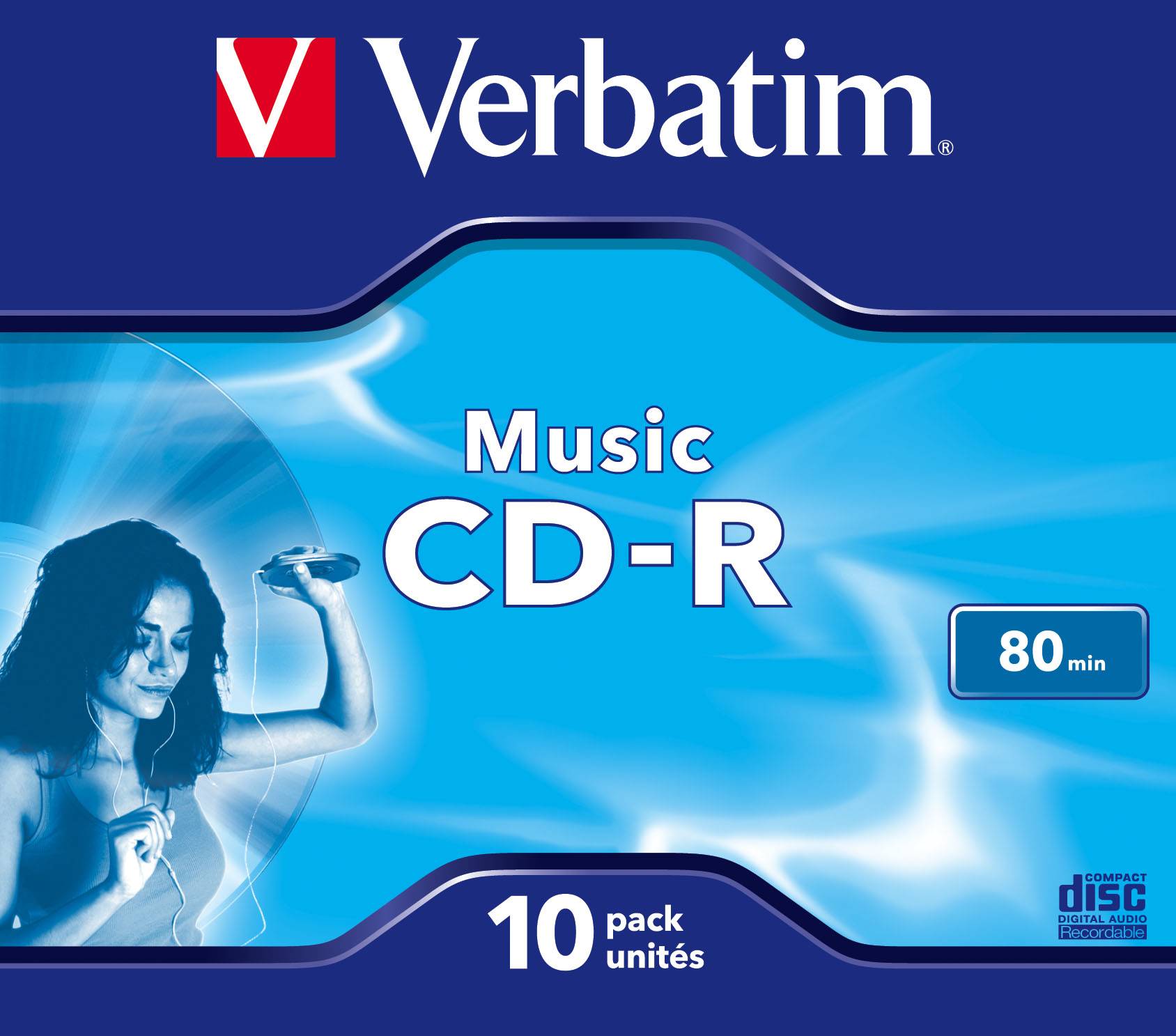 Verbatim Live It! - 10 x CD-R (80 Min) 16x - Jewel Case (Schachtel)