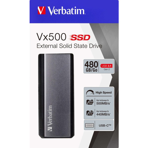 Verbatim SSD Extern 480GB USB3.1 VERBATIM 47443
