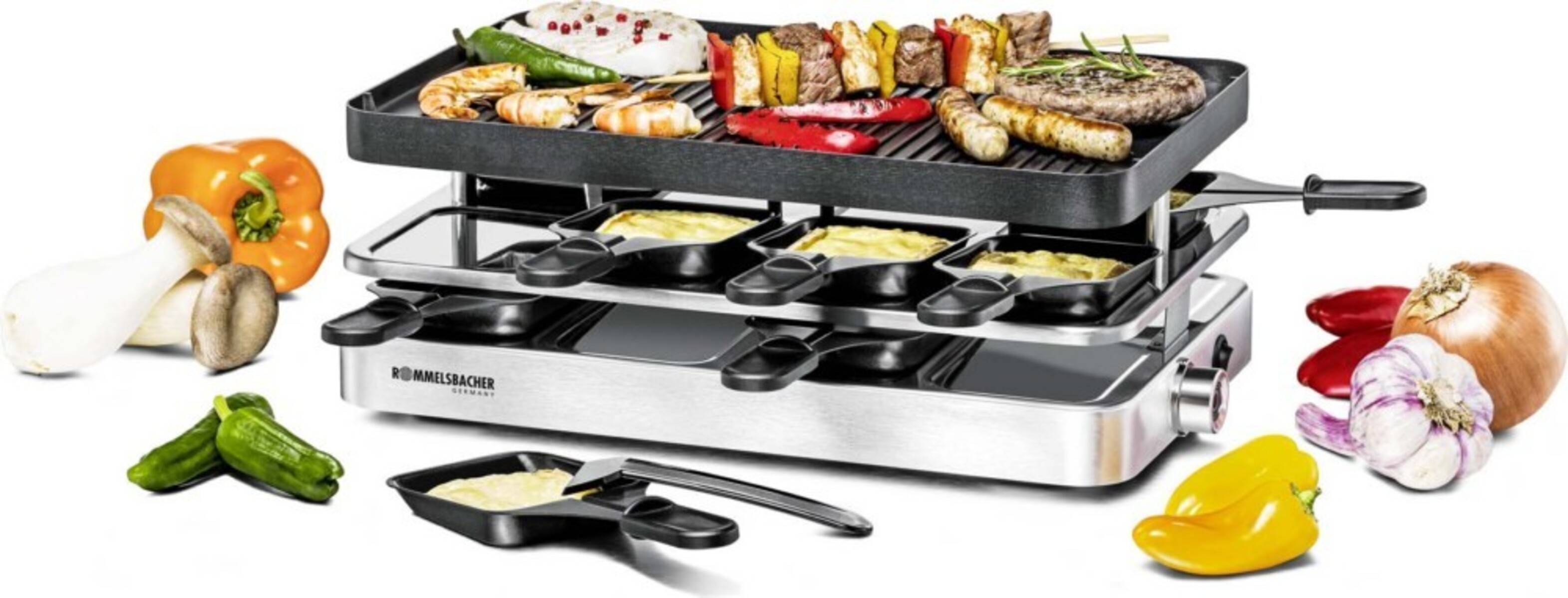 Rommelsbacher Raclette 8er RC 1400