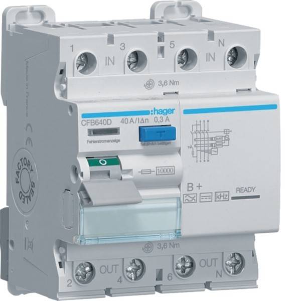 Hager FI-Schutzschalter CFB640D
