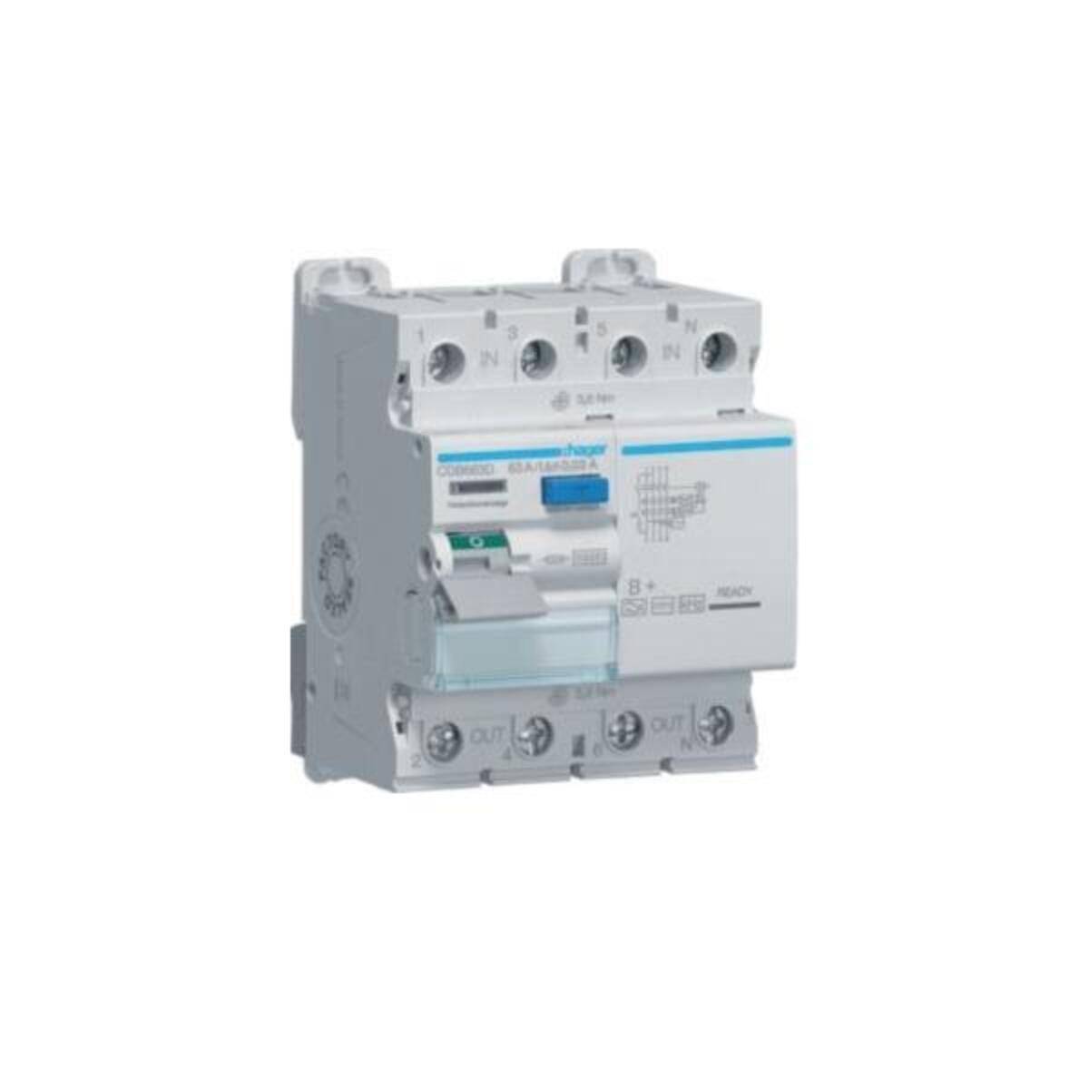 Hager Fehlerstromschutzschalter CDB663D