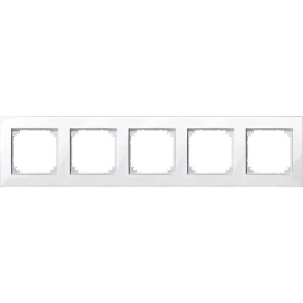 Merten M-PLAN-Rahmen 5f. pws/gl 515519