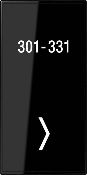 Jung Glasabdeckung LS CU KO6 TX-2 SW