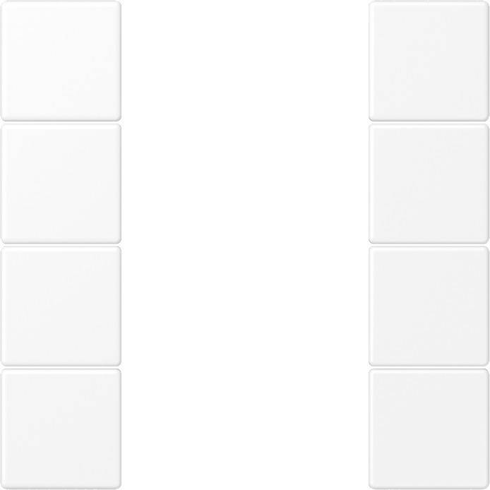 Jung Tastensatz komplett 4-fach LS504TSAWWM