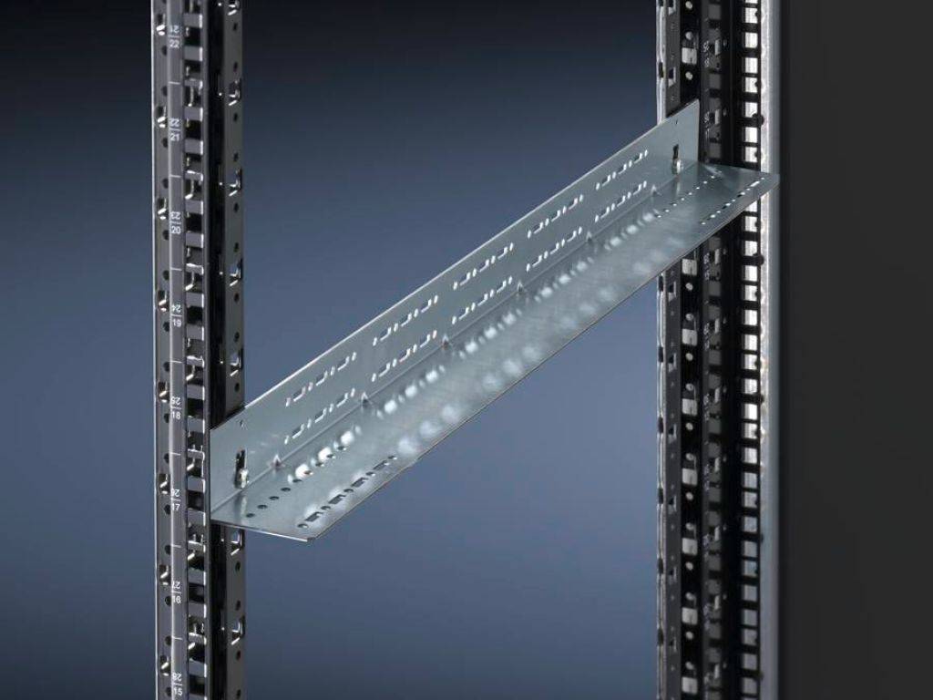 Rittal 5302.032, Rack Führungsschiene, Nickel, Galvanisiertes Stahl, 204 kg, 2U, VX IT