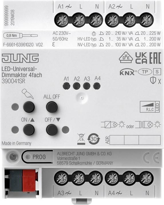 Jung KNX Universal-Dimmaktor 39004 1S R