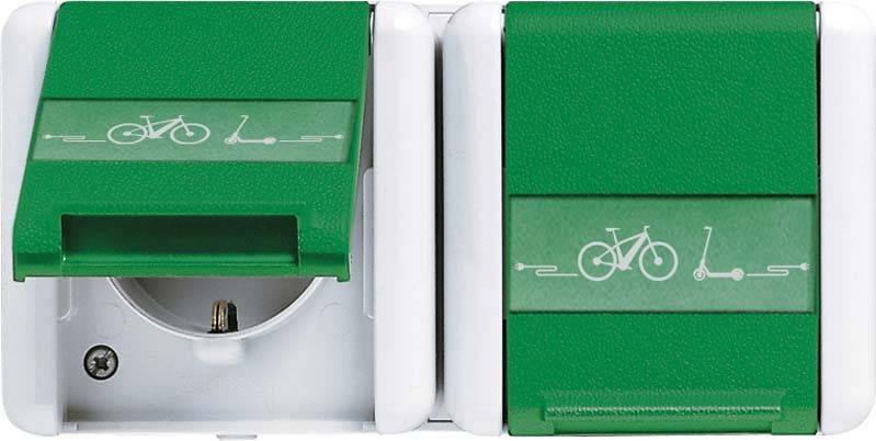 5 Stück Jung SCHUKO Zweifach-Steckdose 8220 GN NAWEB