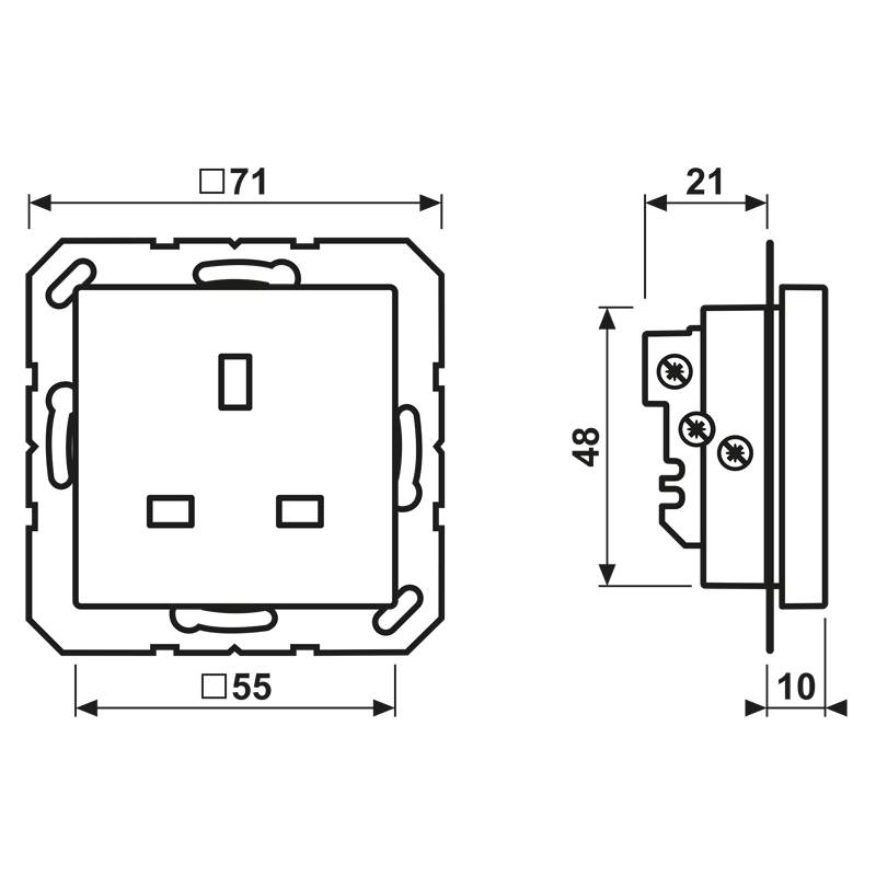 Jung Steckdose A 3521 AL