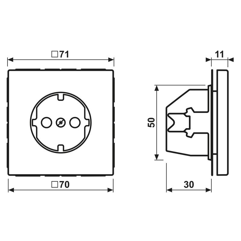 Jung SCHUKO-Steckdose 16A 250V LS 1520 N LG
