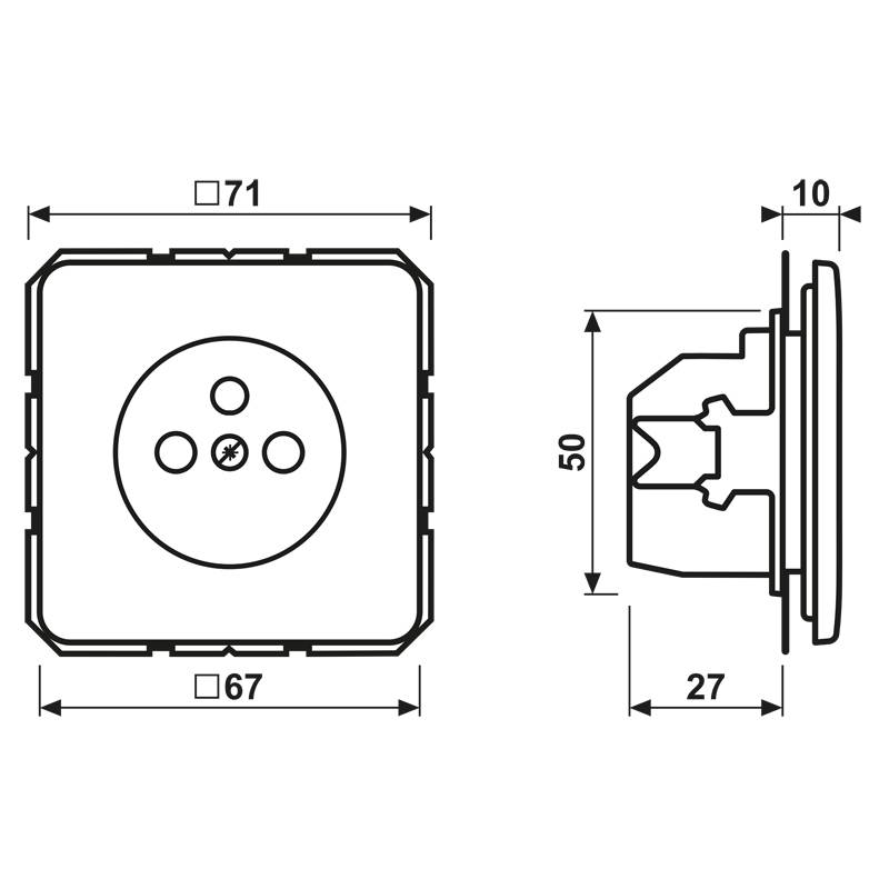 Jung Steckdose CD 1520 FKI
