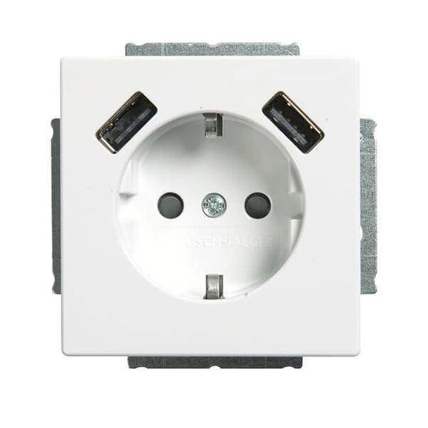 Busch-Jaeger SCHUKO-2x USB Steckdose 20 EUCB2USB-84