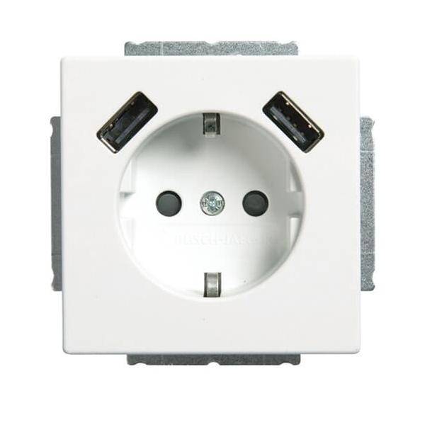 Busch-Jaeger SCHUKO-2x USB Steckdose 20 EUCB2USB-884