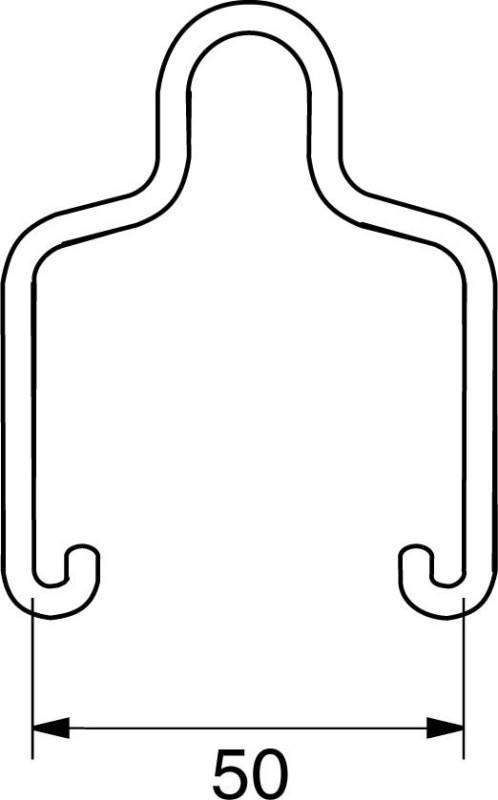 15 Stück Rico Einhängebügel 15N30-50