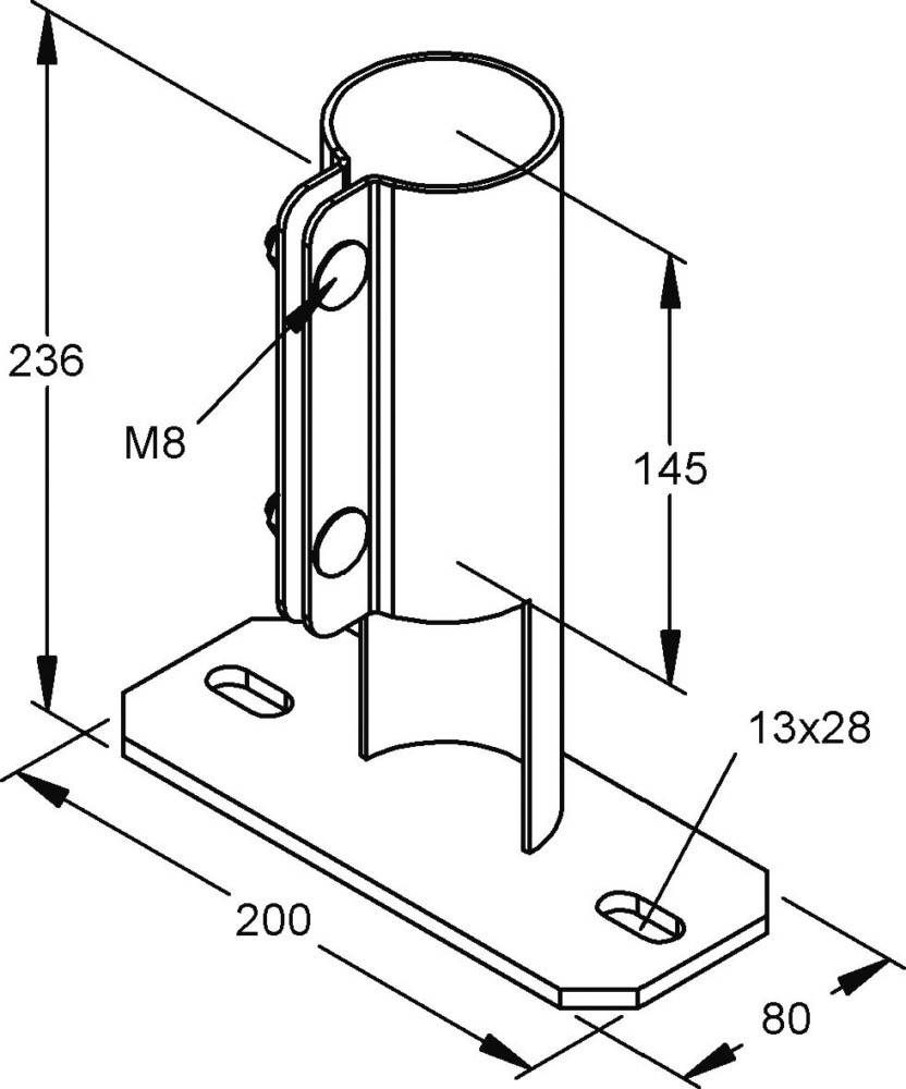 Rico Bodenhalterung 161V8-A