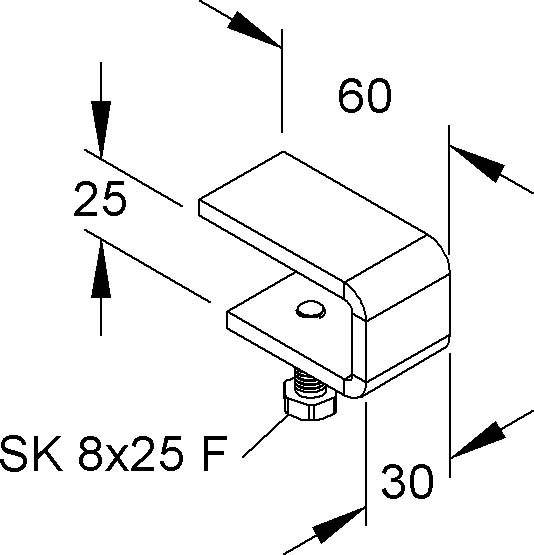 Niedax Klemmstück GRK 25