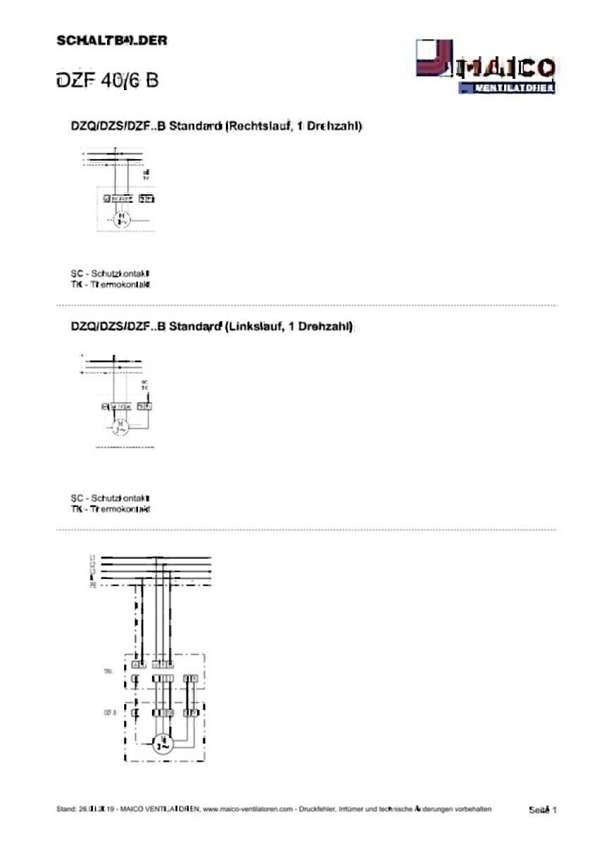 Maico Ventilator DZF 40/6 B