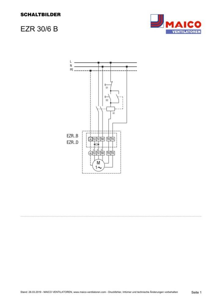 Maico Ventilator EZR 30/6 B