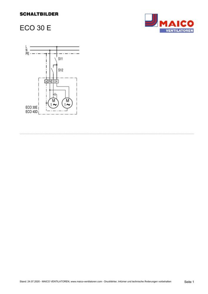 Maico Deckenfächer ECO 30 E