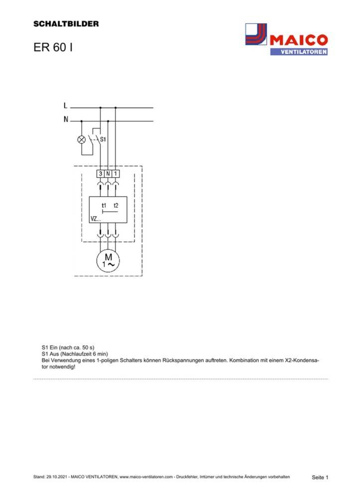 Maico Ventilator ER 60 I