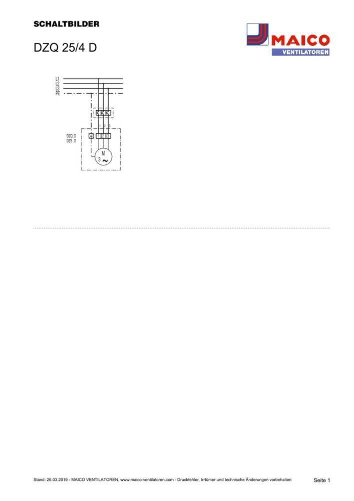 Maico Ventilator DZQ 25/4 D