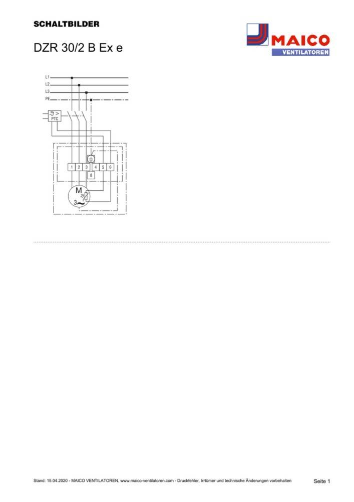Maico Axial-Rohrventilator DZR 30/2 B Ex e