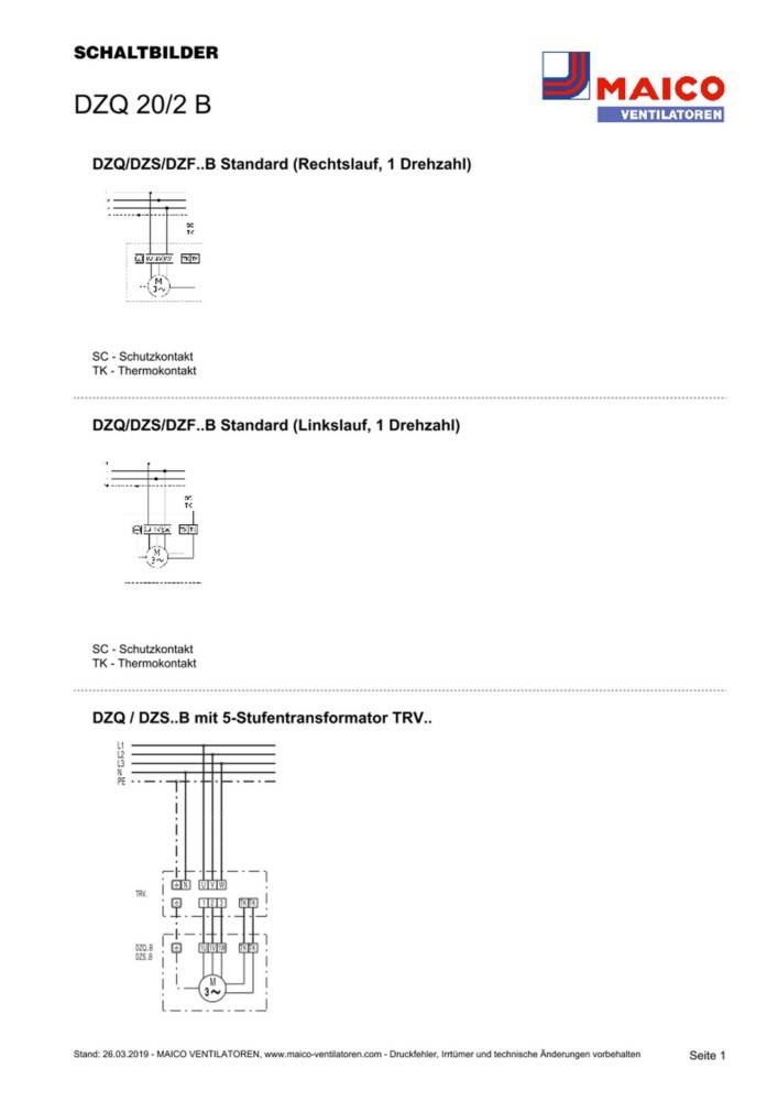 Maico Axial-Wandventilator DZQ 20/2 B