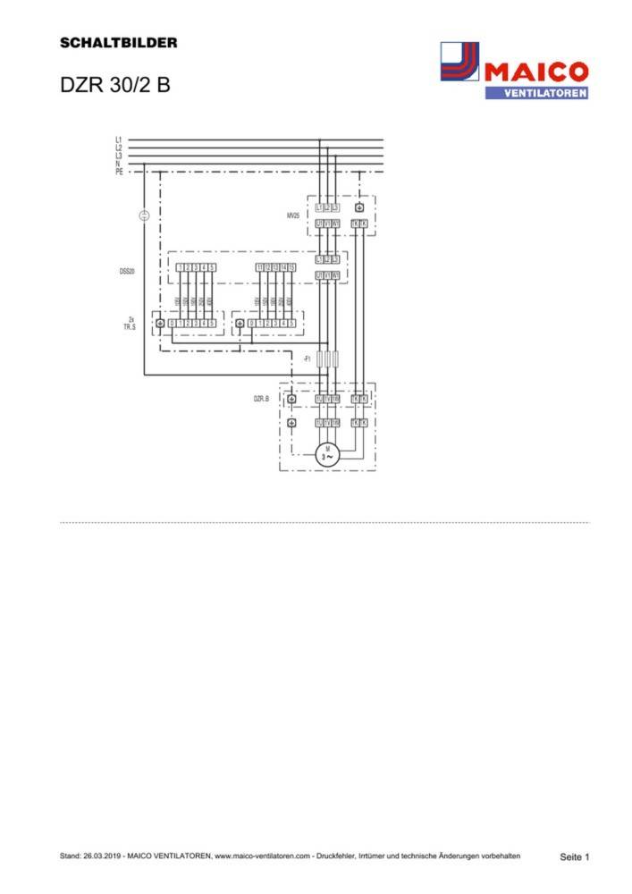 Maico Axial-Rohrventilator DZR 30/2 B