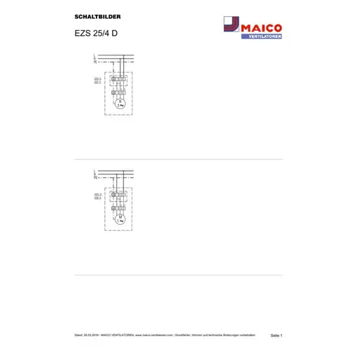Maico Axial-Wandventilator EZS 25/4 D Maico Axial-Wandventilator EZS 25/4 D