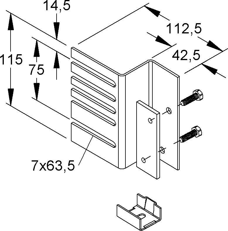 Niedax Befestigungset GSB 88