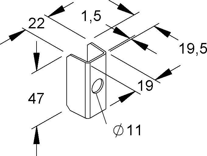 Niedax Distanzstück TKSD 20 E3
