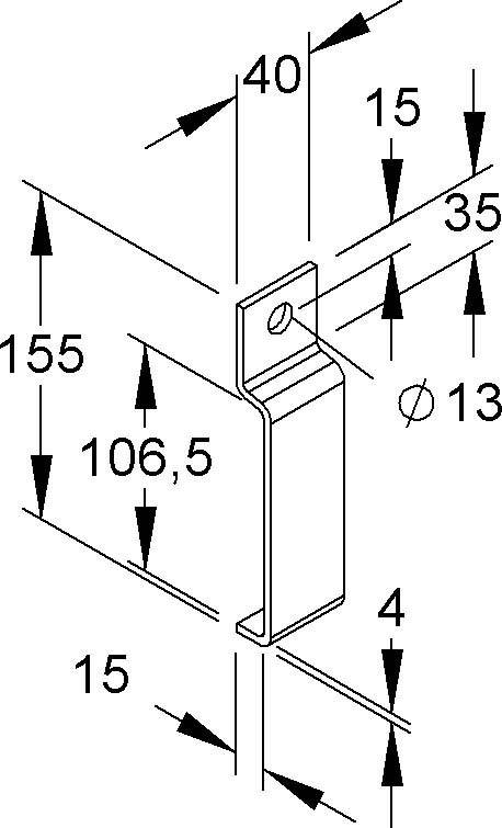 Niedax Klemmlasche F.Ktt WKTT 100