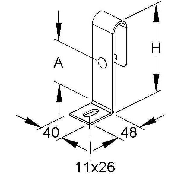 Niedax Wandbefestigung KRWB 60.25 F