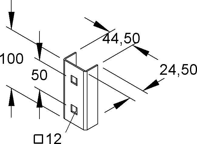 Niedax Distanzstück UD 24