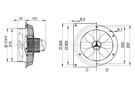 Maico Axial-Wandventilator EZS 20/2 B