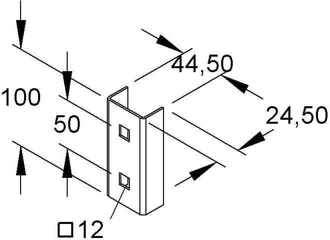 10 Stk. Niedax Distanzstück UD 24 E3