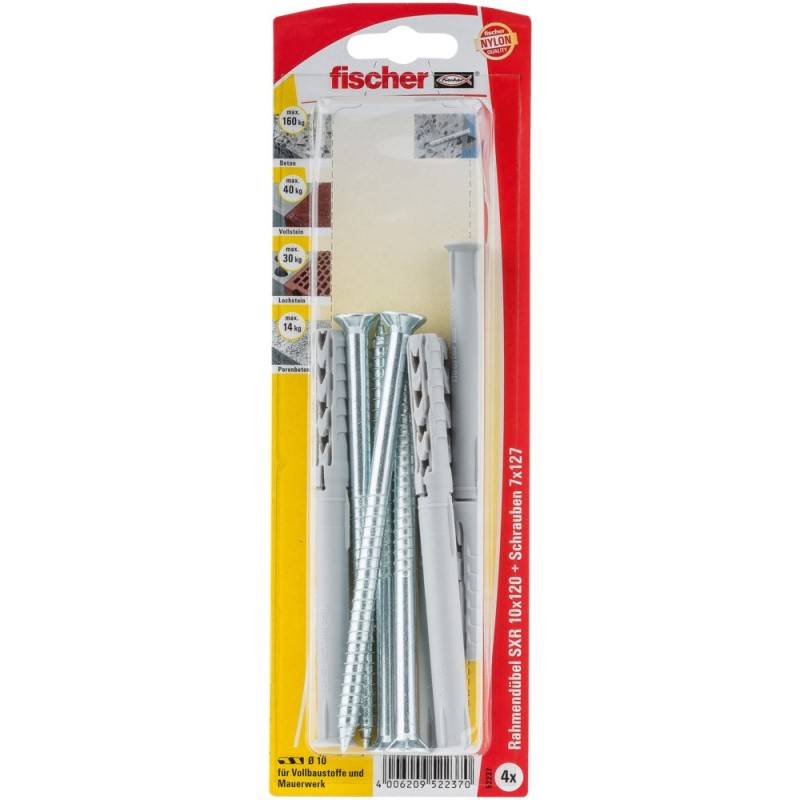 5 Stück Fischer Deutschl. Rahmendübel S10 RS 115ZK