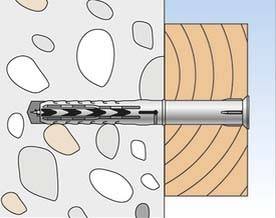 5 Stück Fischer Deutschl. Rahmendübel S10 RS 115ZK
