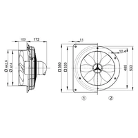 Maico Axial-Wandventilator DZS 40/6 B Ex e Maico Axial-Wandventilator DZS 40/6 B Ex e