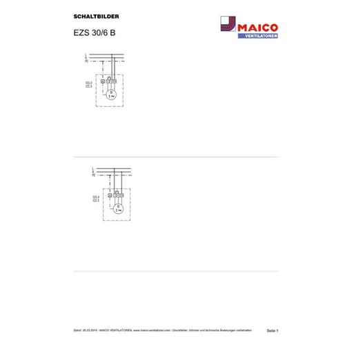 Maico Axial-Wandventilator EZS 30/6 B Maico Axial-Wandventilator EZS 30/6 B