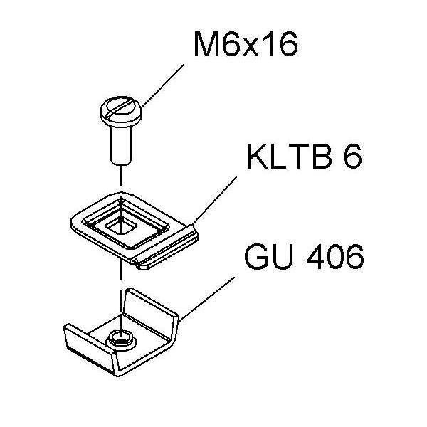 Niedax Befestigung-Set GRBB 6 V