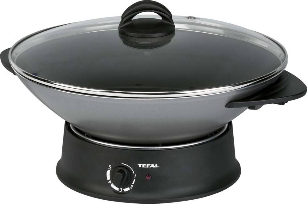 Tefal TEF Wok mit Glasdeckel WO 3000 si