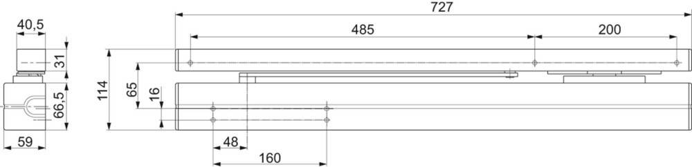 Assa Abloy effeff Sicherheitsschloss DC700 DC700FT0-EDEV1-