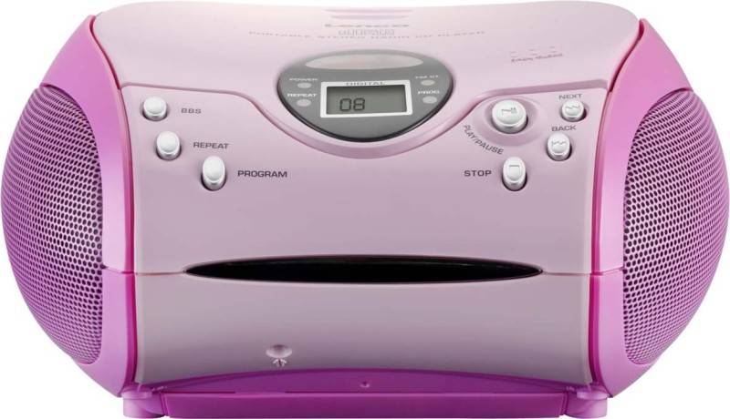 4 Stück Lenco UKW-Radio m.CD SCD-24 PINK