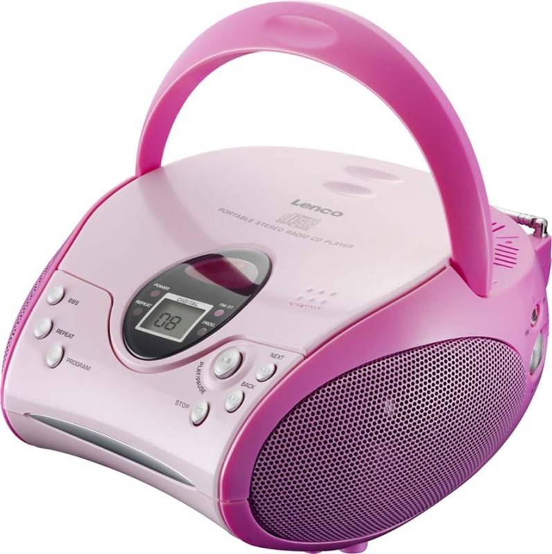 4 Stück LENCO UKW-Radio m.CD SCD-24 PINK