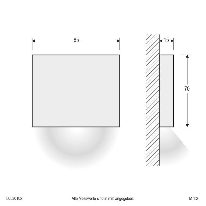 EVN Lichttechnik LED-Wandanbauleuchte L6530102 ws