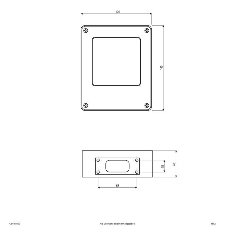 EVN Lichttechnik P-LED Wandanbauleuchte C54150502 dgr