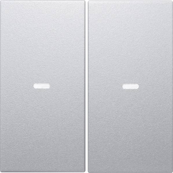 Berker Tast-Abdeckung 2f. alu 80960383