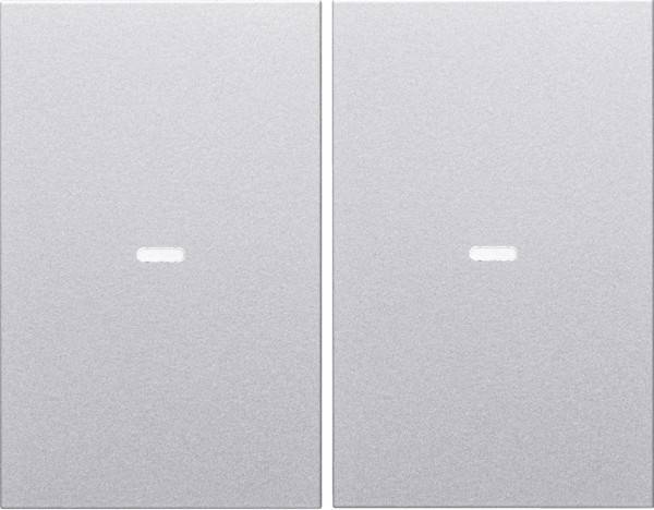 Berker Tast-Abdeckung 2f. alu 80960371