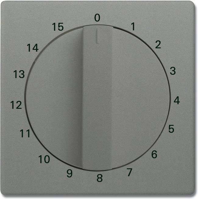 10 Stück Busch-Jaeger Zentralscheibe gr/metal 1770-803-103