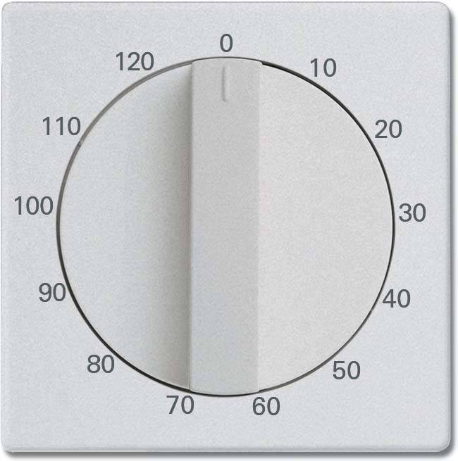10 Stück Busch-Jaeger Zentralscheibe alusilber 1771-83-103